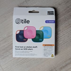 Tile Bluetooth Tracker 4-Pack - Multicolor